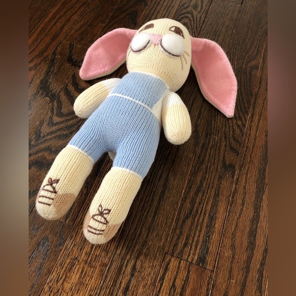 The Beaufort Bonnet Company 100% Knit Cotton 12” Length Rabbit/Bunny Plush - Picture 2 of 6